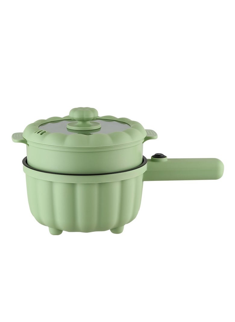 Hihonor Electric Multicooker, Small Electric Stove, 2 L, Electric Non-Stick Cooker, Portable Electric Travel Hot Pot, With Steam, For Steak, Soup, Eggs, Noodles (Orange)  - Image 1