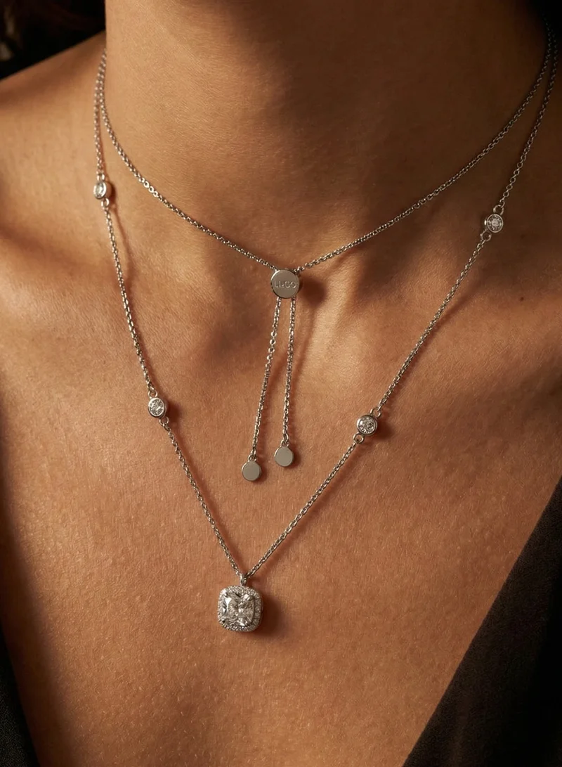 Liu Jo  Liu Jo Luna Silver Necklace - LJ2255 for Women | Best Price UAE