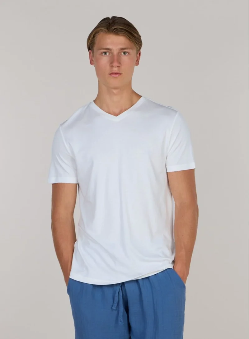 Just Nature Soft Cotton Premium V-Neck T-Shirt
