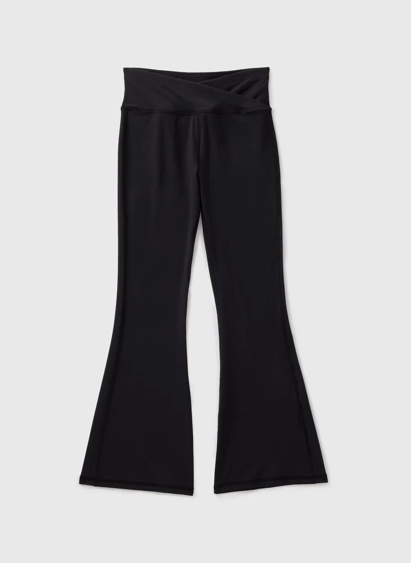 Matalan Girls Black Crossover Waist Flares