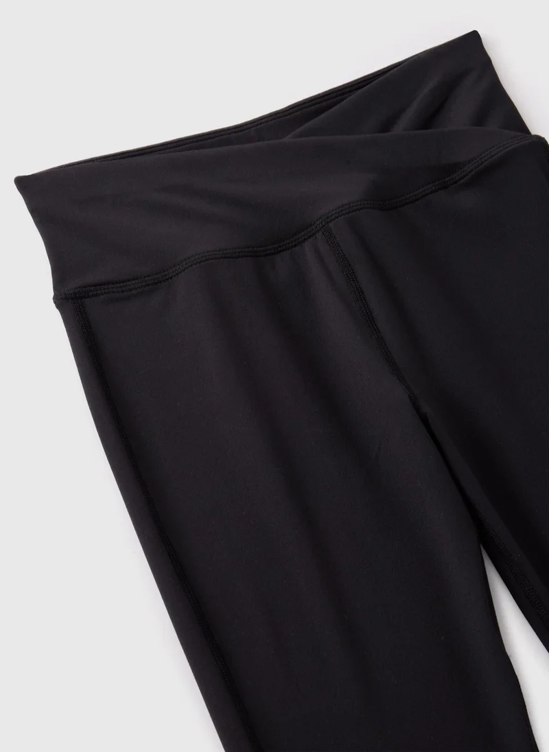 Matalan Girls Black Crossover Waist Flares