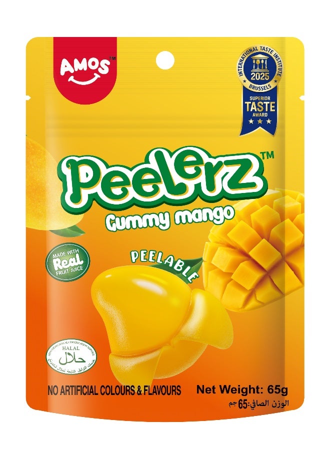 Amos Peelerz Gummy Mango, 65g - Image 1