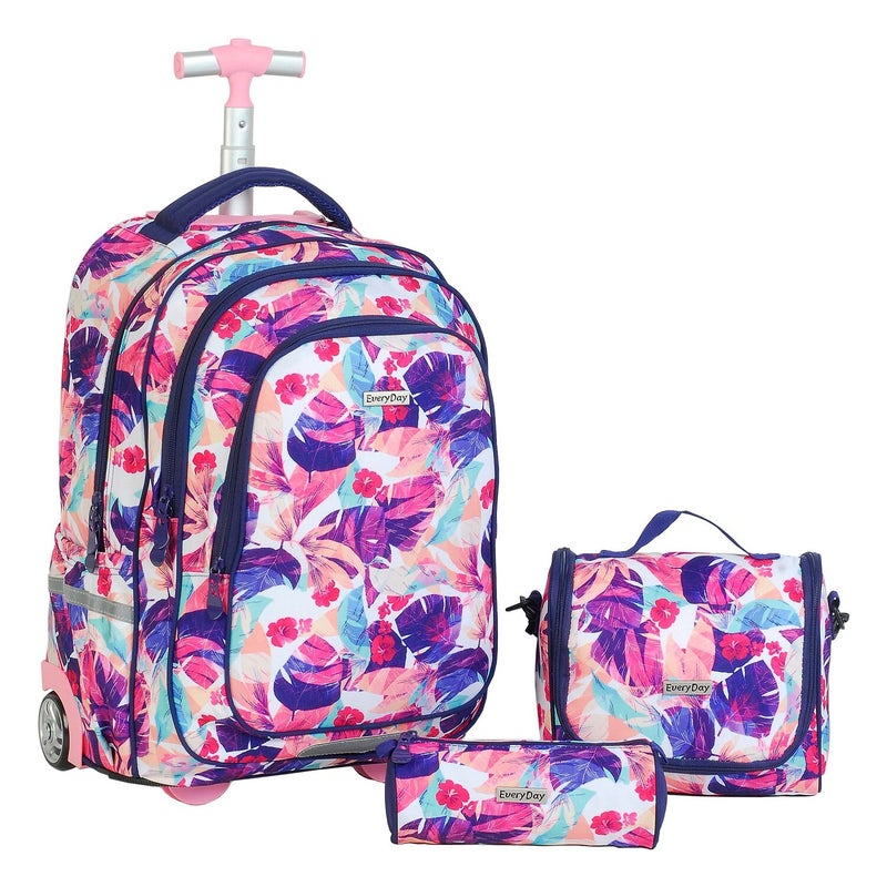 Everyday School Trolley Bag+Lunch Bag+Pencil Case, 3pcs Set FK3EV106