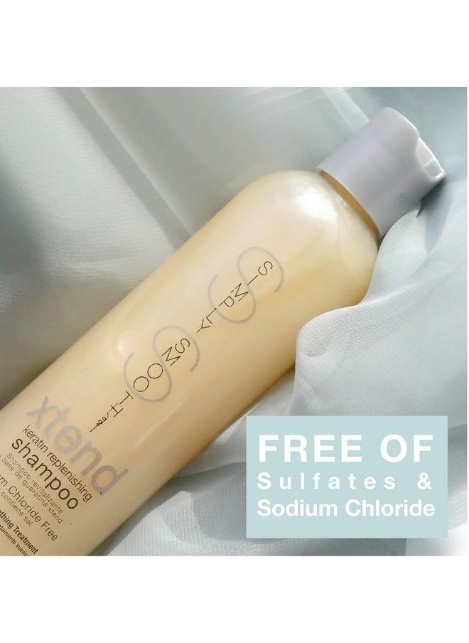SIMPLY SMOOTH SIMPLY SMOOTH Xtend Keratin Replenishing Original Shampoo Keratin & Collagen Infused Daily Cleanser For All Hair Types Restores Depleted Hair, Provides Strength & Enhances Shine 8.5 Oz.  - Image 4