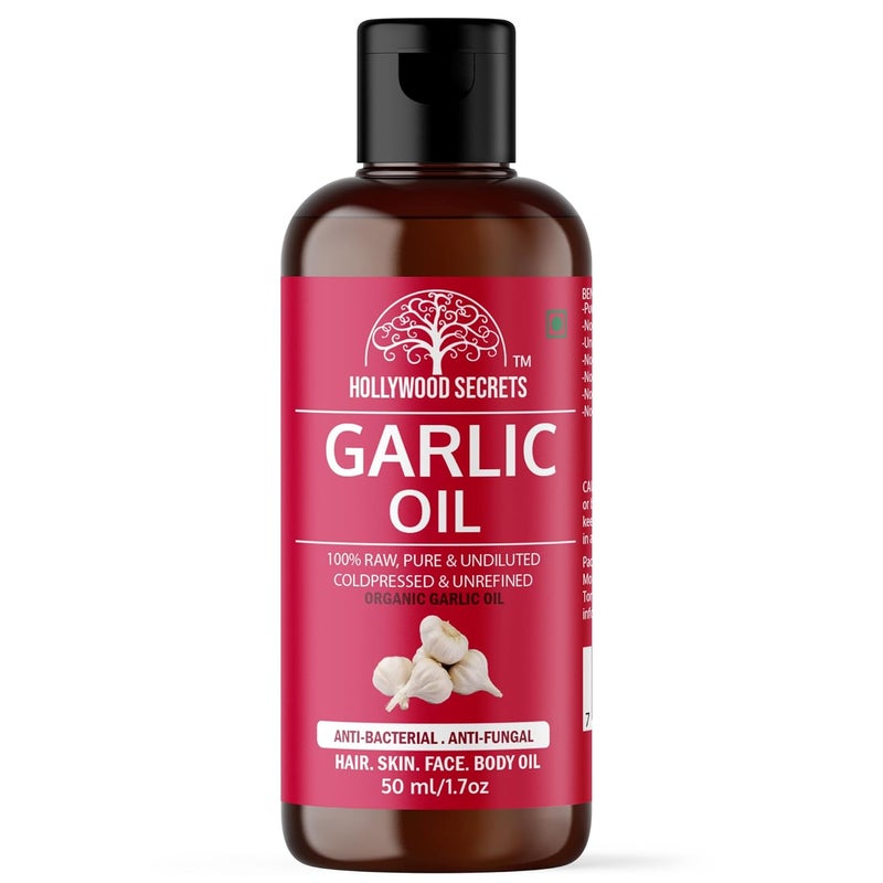 Hollywood Secrets Pure Garlic Oil For Face Hair Growth 50 ml - Image 1