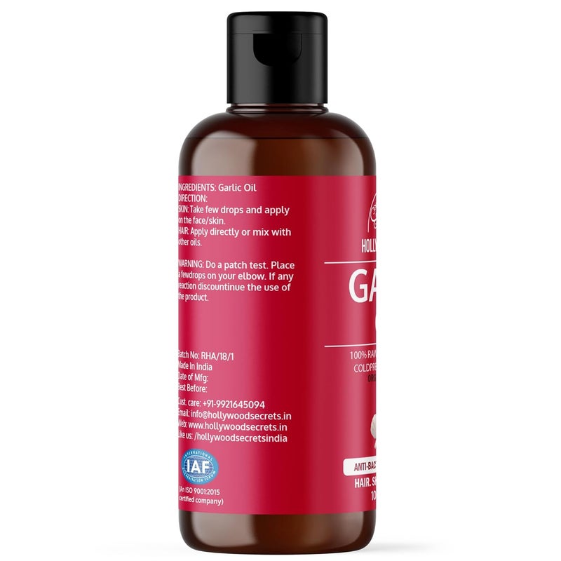 Hollywood Secrets Pure Garlic Oil For Face Hair Growth 50 ml - Image 2