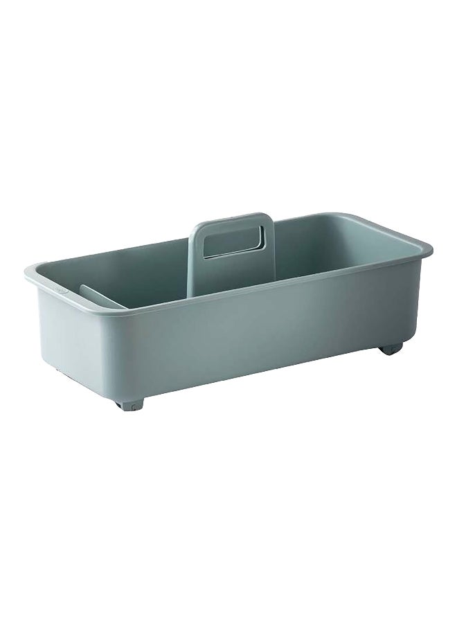 Snips Polypropylene Rectangular Durable Sink Organizer Storage Caddy Sky Grey 13 x 21 x 45 cm 079201 - Image 1