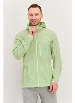 Adidas Men Sportswear Fit Brand Logo Outdoor Jacket, Mint Green  - Image 1