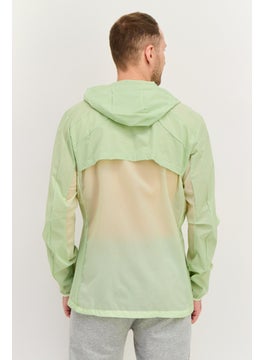 Adidas Men Sportswear Fit Brand Logo Outdoor Jacket, Mint Green  - Image 4