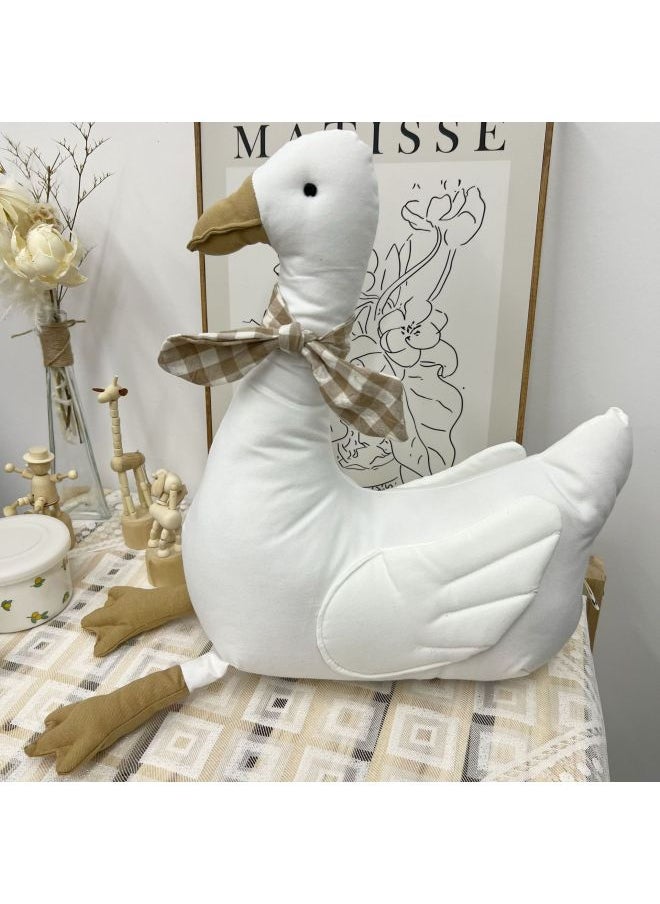 北欧ins新款布制卡通玩具婴儿陪玩公仔安抚玩偶娃娃装饰拍照道具-颜色:大白鸭-高度:16—55cm  - Image 1