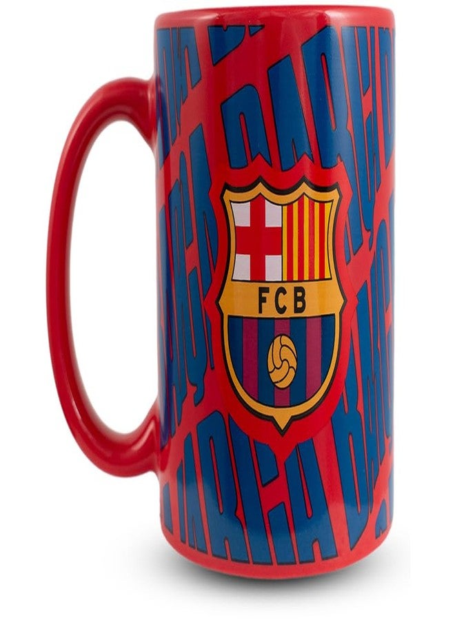 Hy-Pro Officially Licensed Barcelona Ceramic Barca Mug - 11oz/325 ml Football Fan Cup for Hot Drinks - Microwave & Dishwasher Safe Gift for Men & Boys - Image 1