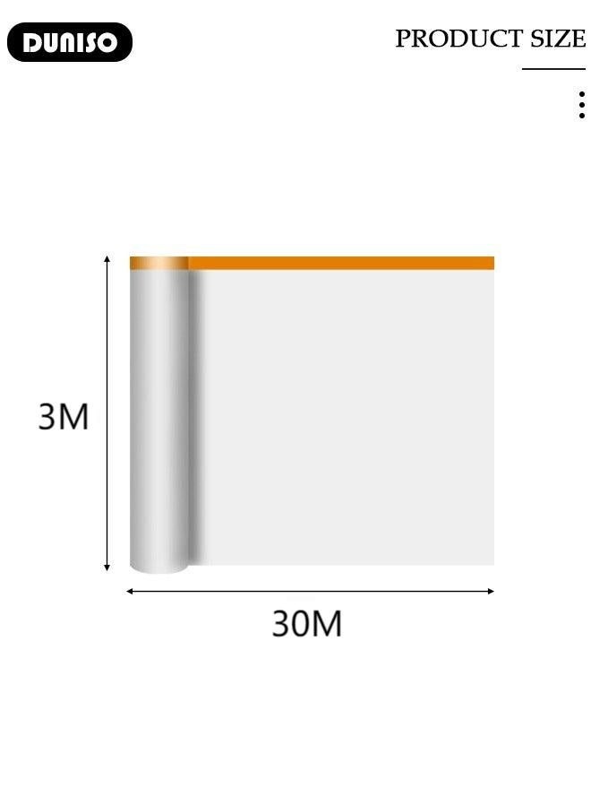 DUNISO Plastic Drop Cloths, Waterproof Anti-Dust Furniture Cover With Adhesive Strip, Thicken Painters Drop Cloth, Disposable Plastic Cover for Painting Protection, Large Anti Dust Clear Cover for Sofa Furniture Floor Wall Protection - Image 3