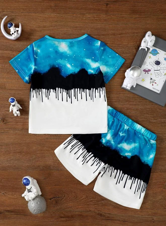 تايك تو Boys Space Skater Graphic T-Shirt and Shorts Set