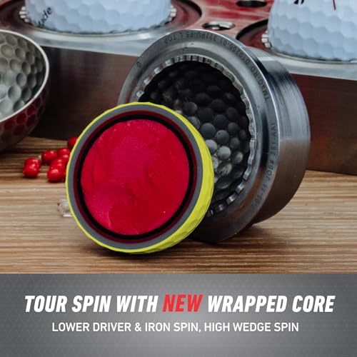 TaylorMade تايلورميد جولف 2024 TP5X كرات جولف صفراء ONE Dozen - Image 4
