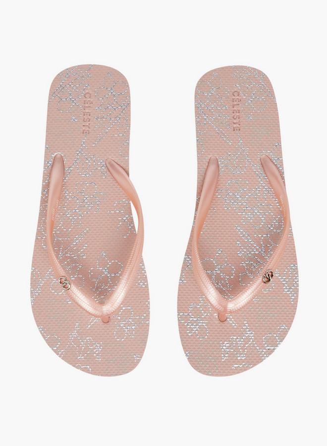 Celeste Women Floral Print Flip-Flops - Image 2
