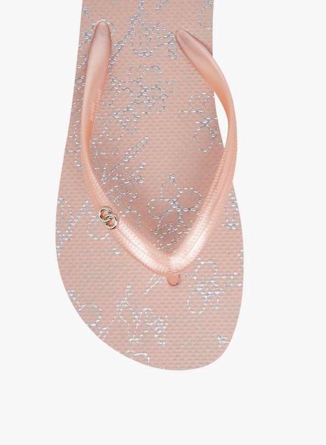 Celeste Women Floral Print Flip-Flops - Image 3