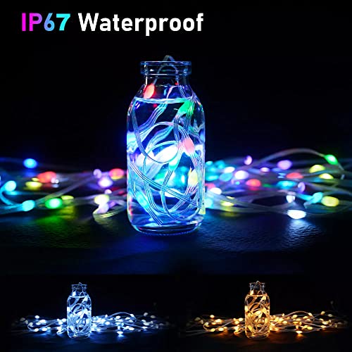 Nisco Smart Fairy Lights Plug-in, 10 Mtr 100 LED String Lights with USB & Bluetooth, RGB Color Changing Light with Remote & App Control for Diwali Lights, Christmas Decoration, Outdoor & Indoor Decor - Image 4
