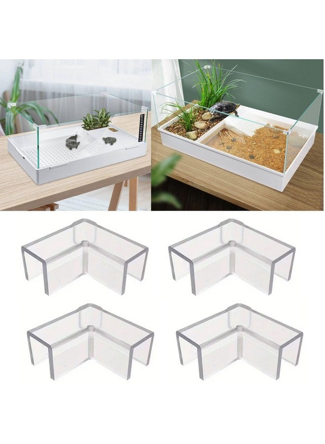 4 قطع من واقيات زوايا حوض السمك الشفافة والمتينة، غطاء واقي مثلث شفاف مضاد للتصادم - يعزز سلامة وجماليات حوض السمك الخاص بك (8 مم) من Petzlifewolrld - Image 1