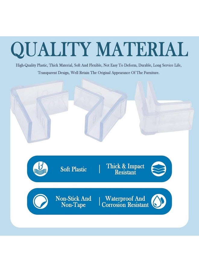 4 قطع من واقيات زوايا حوض السمك الشفافة والمتينة، غطاء واقي مثلث شفاف مضاد للتصادم - يعزز سلامة وجماليات حوض السمك الخاص بك (8 مم) من Petzlifewolrld - Image 4