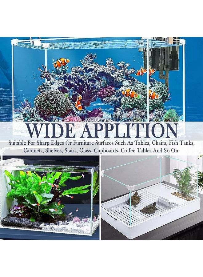 4 قطع من واقيات زوايا حوض السمك الشفافة والمتينة، غطاء واقي مثلث شفاف مضاد للتصادم - يعزز سلامة وجماليات حوض السمك الخاص بك (8 مم) من Petzlifewolrld - Image 5