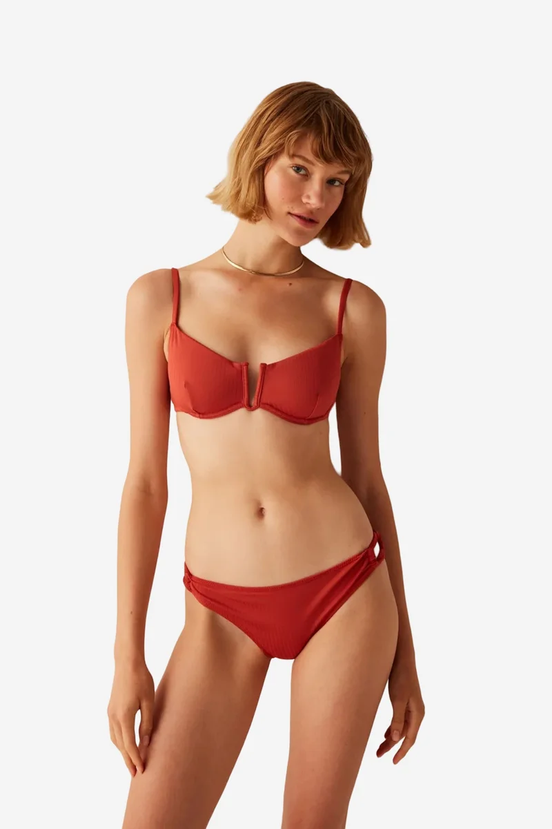 بنتي PENTI Madder Side-Tie Detail Bikini Bottom