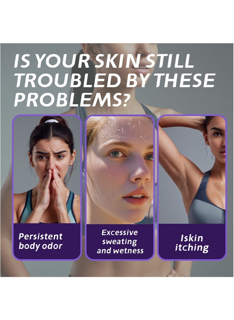 SAUVASINE Whole Body Deodorant Cream for Underarms,Skin Folds and Private Parts Deodorant,Antibacterial Deodorizing,Aluminum-Free,Talc Free and Designed For Sensitive Skin,Provides Lasting Freshness,Keep skin Dry - 2.705 fl.oz - Image 3