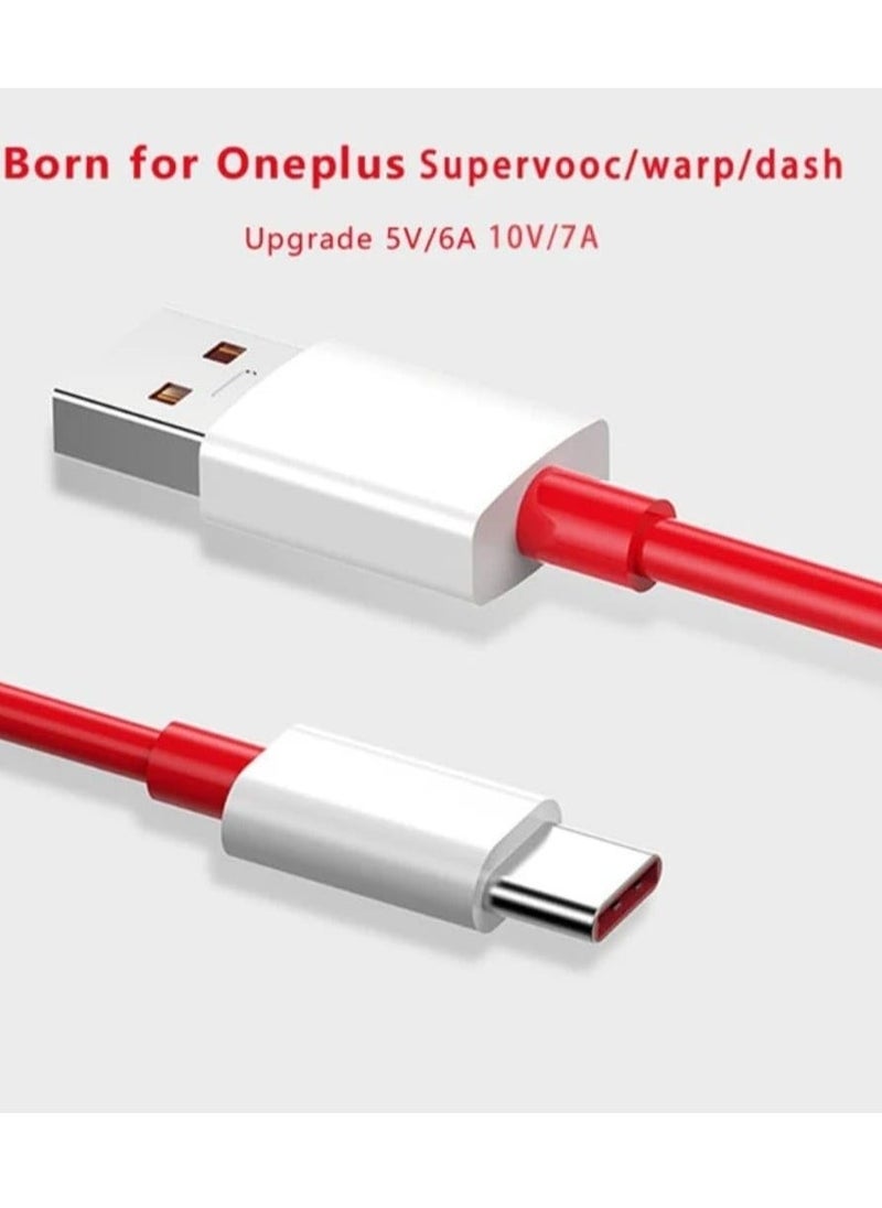 Raxoom كابل USB Type-C فائق السرعة - مثالي لجهاز OnePlus 11، 10 Pro، Nord N20، 8T، والمزيد (أحمر ديناميكي) - Image 2