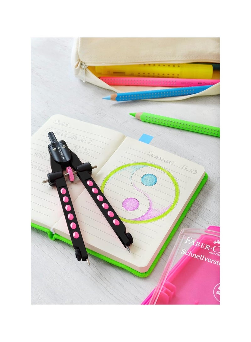 FABER-CASTELL بوصلة سريعة التعديل قطعة واحدة بألوان متنوعة - Image 4