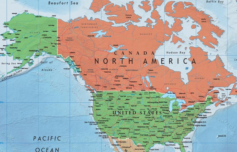 Swiftmaps 24x36 World and USA Classic Premier 3D Two Wall Map Set (Laminated) - Image 3