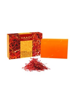 VAADI HERBALS Vaadi Herbals Luxurious Saffron Soap, Skin Whitening Therapy, 75g  - Image 1