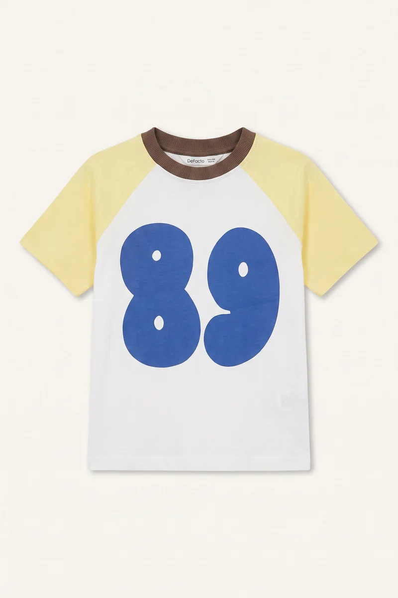 ديفاكتو Baby Boy Crew Neck Printed T-Shirt