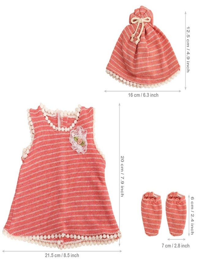 Miunana Handmade Cute Baby Doll Clothes - 1 Set Outfits Dress Suit for 14-16 Inch Dolls - Children's Gift - Image 4