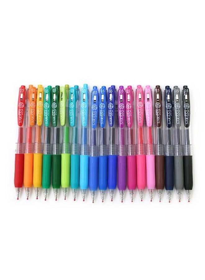 Zebra Technologies Zebra Sarasa Clip Pen 0.5 mm, Blue/Green (JJ15-BG) - Image 5