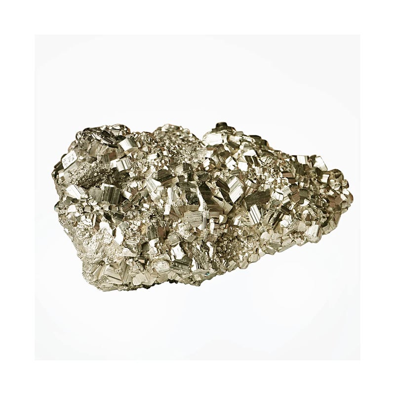 9Dzine 9Dzine Pyrite Cluster Stone from Peru Pyrite Stone Original Golden Pyrite Crystal Raw Stone 510 Grams Pyrite Raw Cluster Stone for Wealth Attracts Business Dcor Luck Gold - Image 1