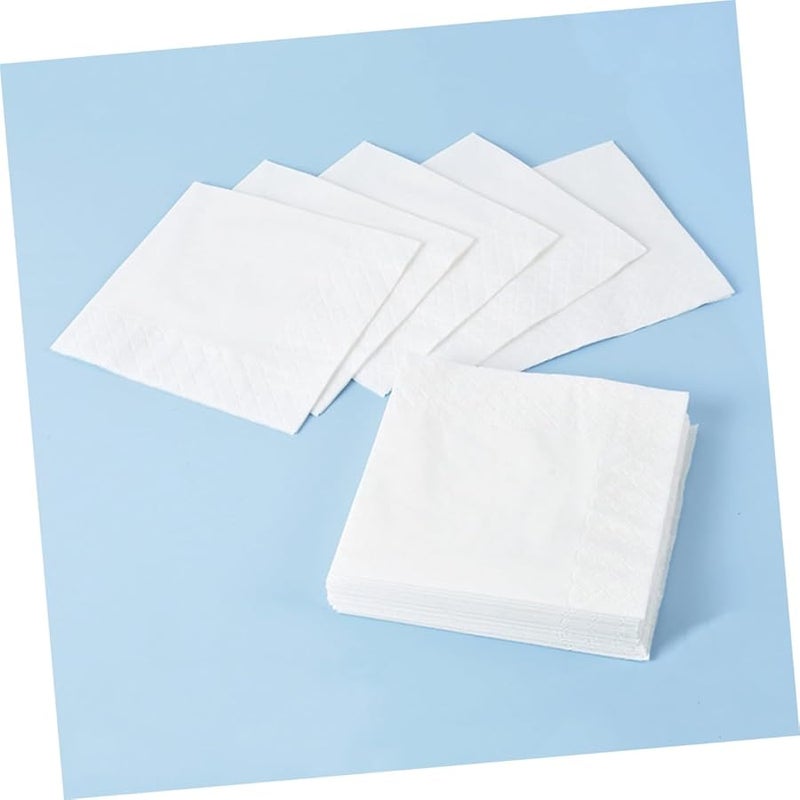 Beaupretty White Disposable Paper Napkins 100 Sheets Decorative Dinner Napkins For Party Holiday Restaurant - Image 5