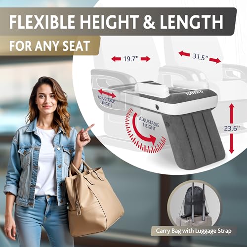 LUMARA Premium Toddler Airplane Bed - Inflatable Airplane Bed for Toddlers, Plane Baby Mattress for Kids - Blow Up Air Mattress for Child Flight Sleep with Safety Belt, Innovative Valves, No Pump Needed - Image 5