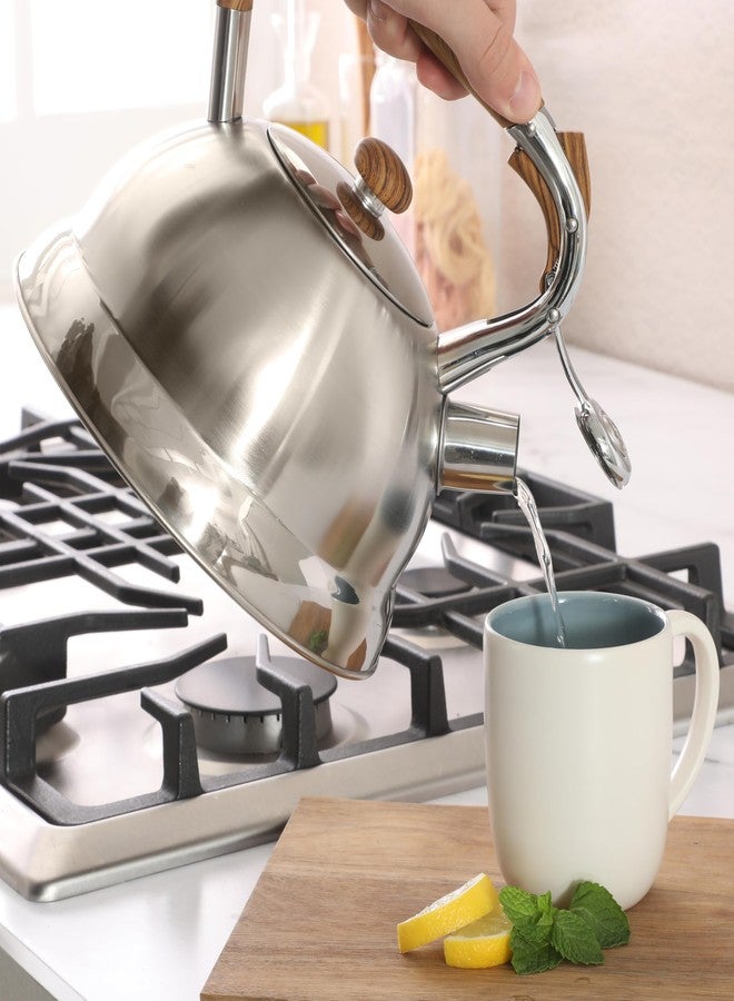 Mr. Coffee Woodmont 2-Quart Stainless Steel Tea Kettle w/Wood Handle - Image 5