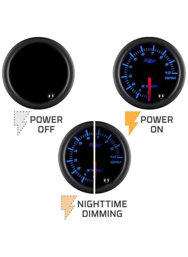 GLOWSHIFT Tinted 7 Color 2 Tachometer Gauge by GlowShift - Image 5
