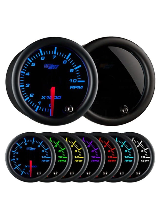 GLOWSHIFT Tinted 7 Color 2 Tachometer Gauge by GlowShift - Image 1