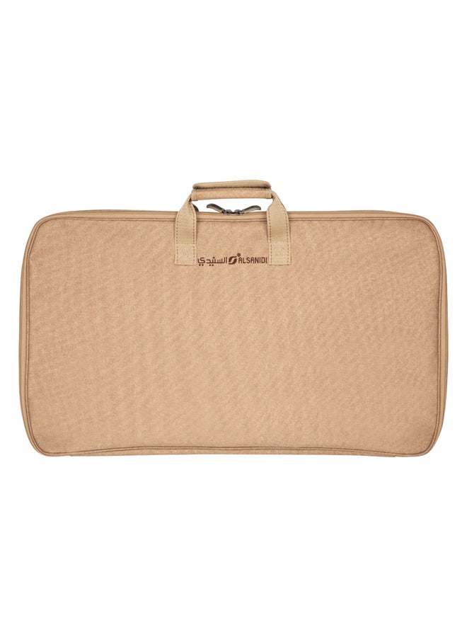 السنيدي شواية فحم للرحلات، منقل فحم للشوي، اسود، مقاس 40*70 سم - Image 5