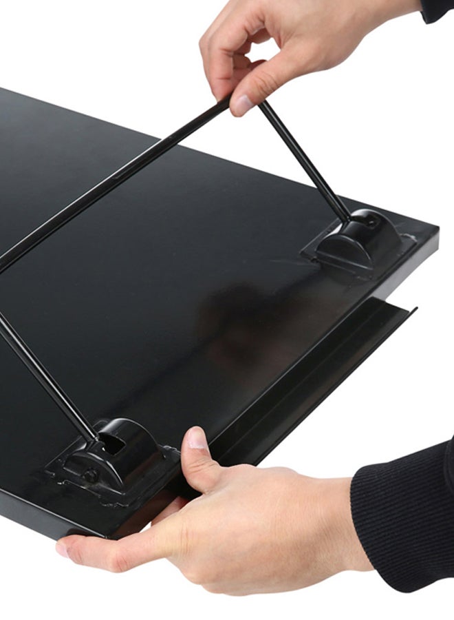 السنيدي شواية فحم للرحلات، منقل فحم للشوي، اسود، مقاس 40*70 سم - Image 3