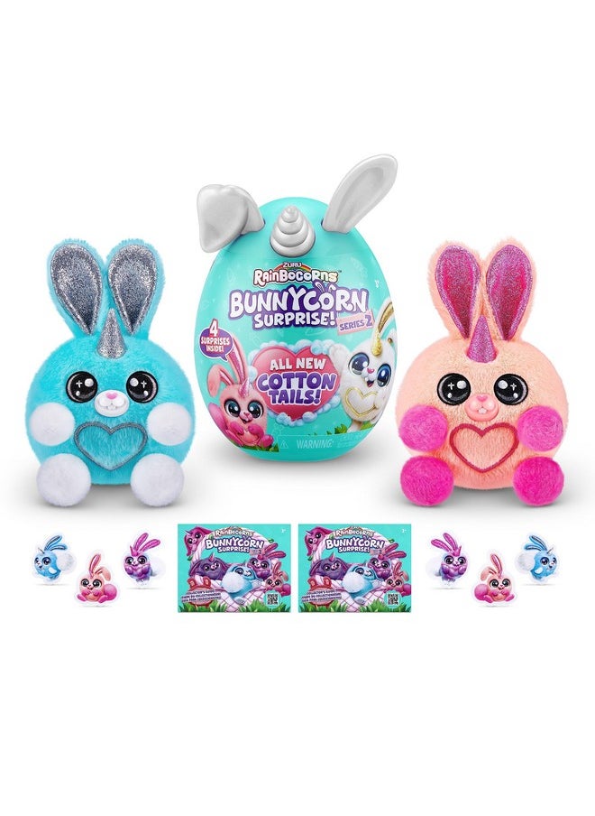 Rainbocorns - Bunnycorn Surprise Series 2 (2 Pack) By Zuru Rabbit Bunny Plush Toy Girls Gift Idea (Randomized Non Duplicate) - Image 1