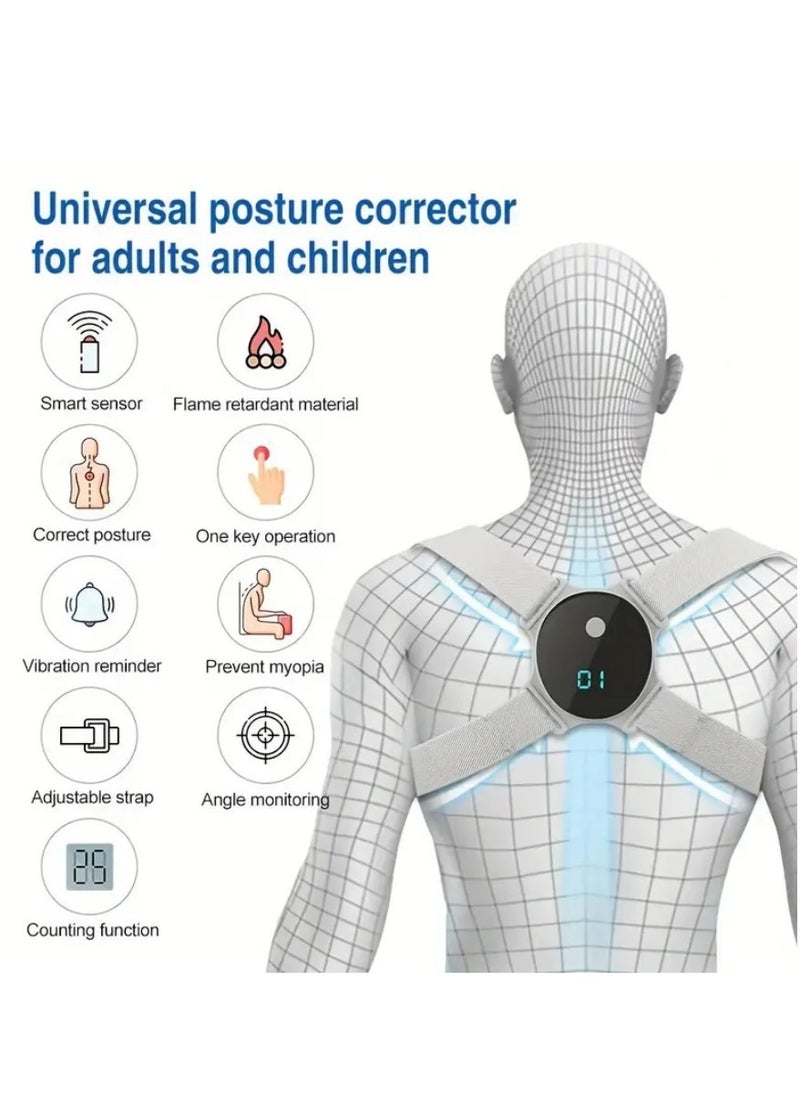 NIBEMINENT Adjustable Smart Back Posture Corrector Back Intelligent Brace Support Belt Shoulder Training Belt Posture Correction Spine Back  - Image 4