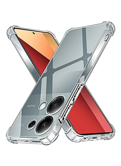 Reinforced Corners Transparent Anti Scratch Soft TPU Rubber Silicone Protective Cover for Phone For Xiaomi Redmi Note 13 4G