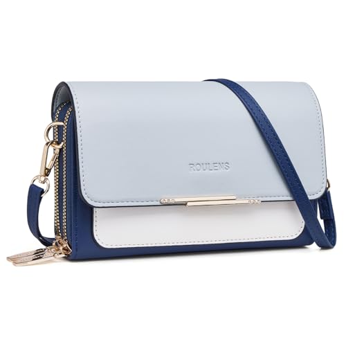 Roulens Small Crossbody Bag for Women,Cell Phone Purse Women's Shoulder Handbags Wallet Purse with Credit Card Slots - Image 1