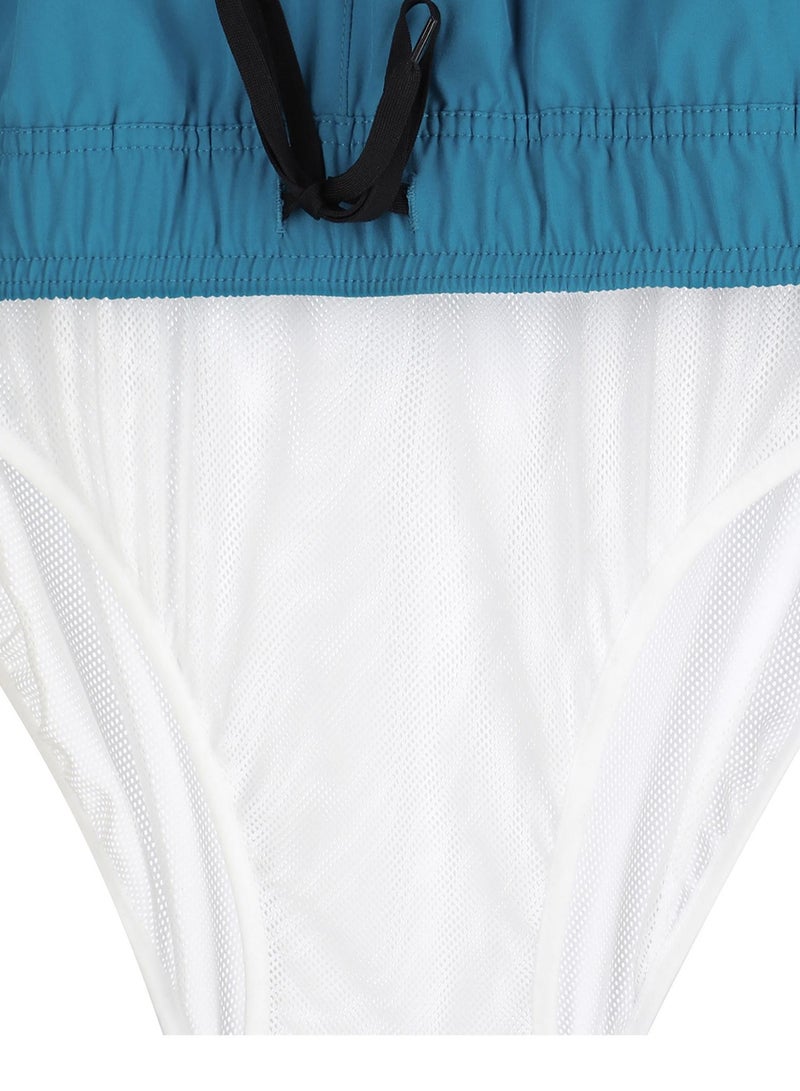 Termit Termit Men's Beach Shorts Blue – Swimming Fabric, Quick-Drying, Chlorine Resistant, Adjustable Waistband, 2 Pockets for Comfort  - Image 5
