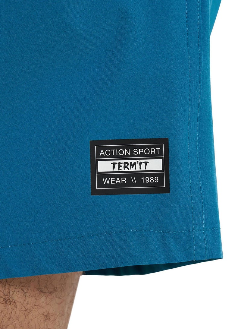 Termit Termit Men's Beach Shorts Blue – Swimming Fabric, Quick-Drying, Chlorine Resistant, Adjustable Waistband, 2 Pockets for Comfort  - Image 4