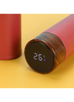 Generic Flask Smart Temperature Display Baby Kids Water Bottle Insulated Thermal Digital Thermo Stainless Steel Vacuum Drink Flasks Warmer Hot & Cold Drink Bottles Coffee Tea Travel Mug 220ml (Burgundy)  - Image 3
