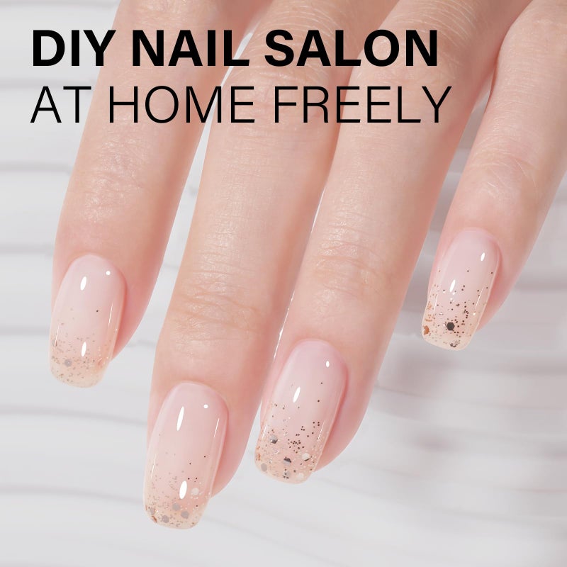 AILLSA Nude Gel Nail Polish Cloud Kiss Jelly Gel Polish Sheer Light Neutral Translucent Gel Polish Long Lasting Milky White Peach Color Soak Off U V Gel for French Manicure Nail Art at Home 0.51 Oz - Image 3