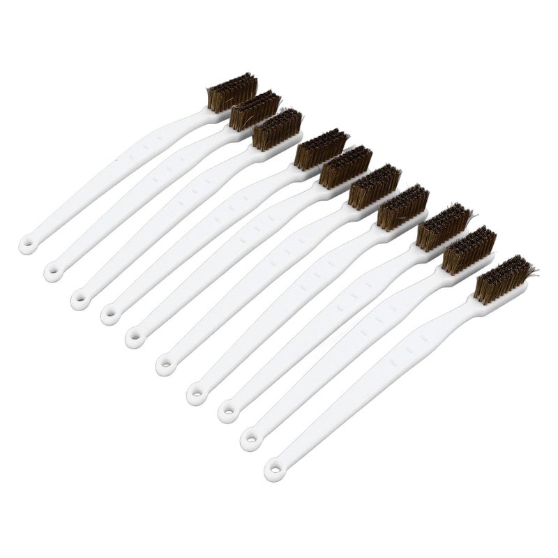 Brass Scratch Wire Brush Curved 3D Printer Nozzle Cleaning Tool With Hanging Hole Ergonomic Non Slip Grip - Image 2